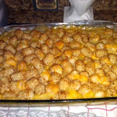 A picture of my tatter casserole.
