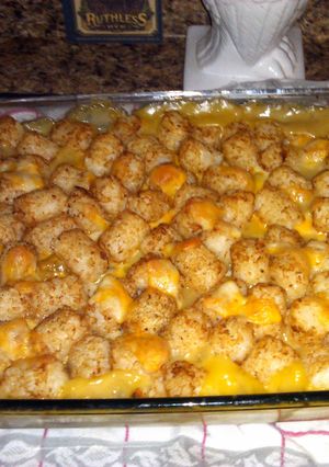 A picture of my tatter casserole.