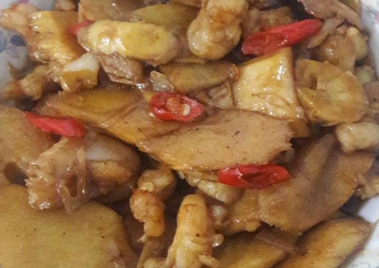 Resep Tumis rebung ayam udang Enak dan Antiribet