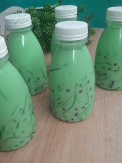Foto resep Es Matcha Jelly Pandan