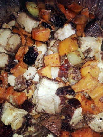 Recipe Roasted Pork Belly with Carmelized Vegetables the  Makes Drooling Makes you drool