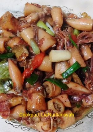 Foto resep Cumi saos teriyaki by me 😁