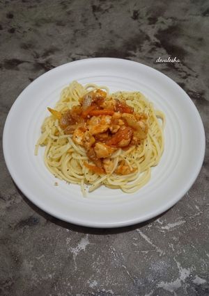 Foto resep Spaghetti Chicken Bolognese
