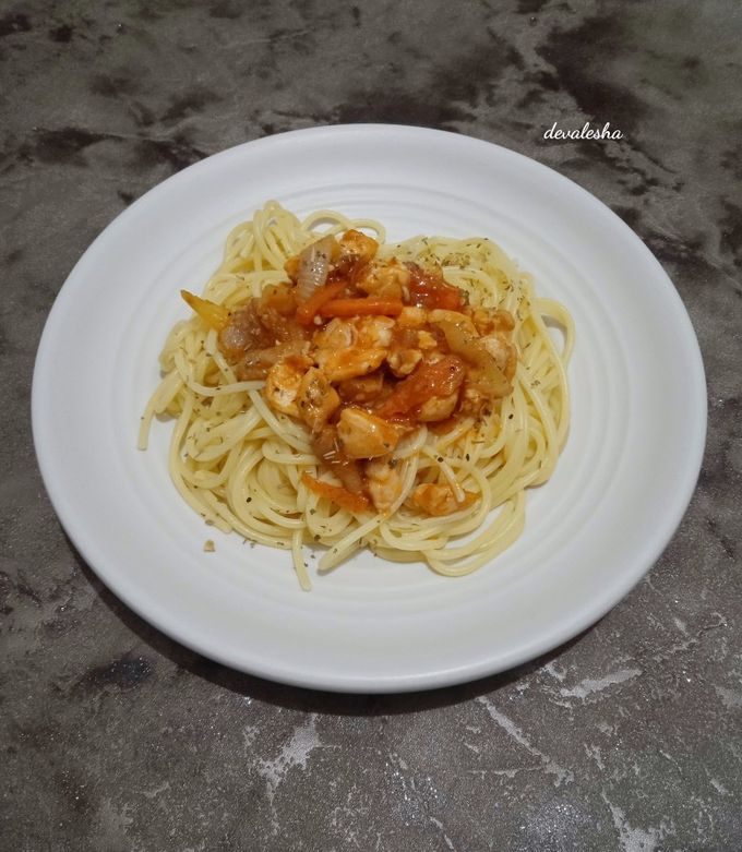 Foto resep Spaghetti Chicken Bolognese