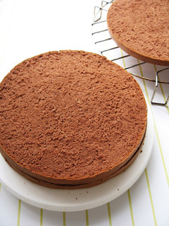 A picture of Light and Moist Chocolate Sponge Cake.