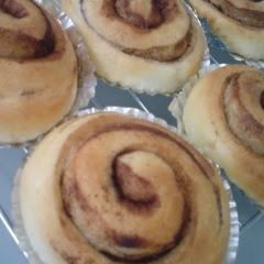 A picture of Honey Butter Cinnamon Rolls.