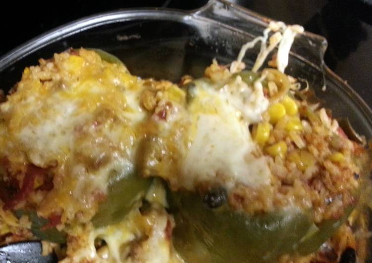 Mexican style stuffed bell peppers