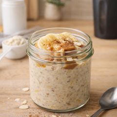 A picture of Banana, Peanut Butter Overnight Oats.