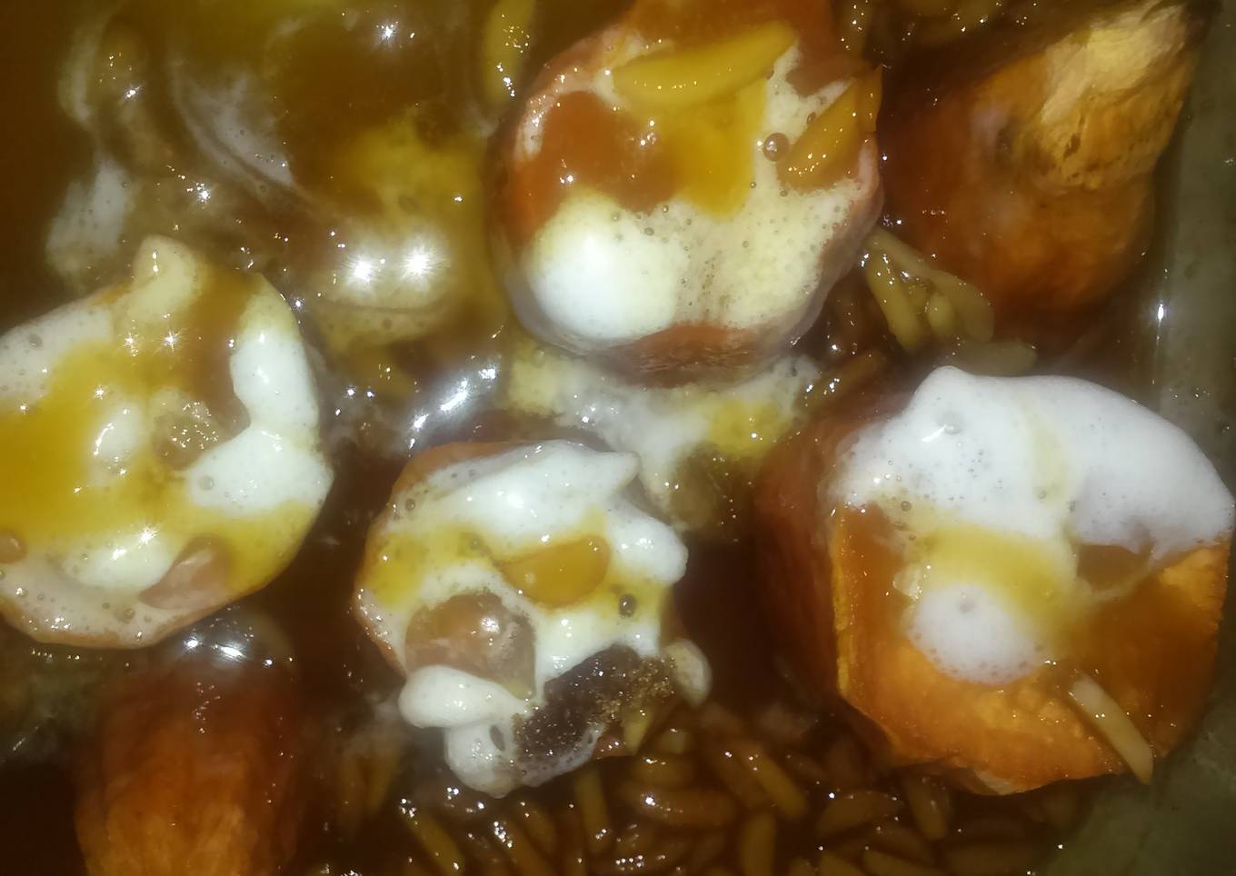 Momma's candied yams with almonds