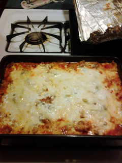 A picture of quick yummy lasagna.