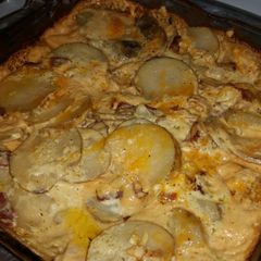 A picture of Bacon Ranch Nuef-Cheddar Potatoes.