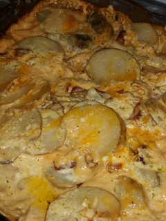 A picture of Bacon Ranch Nuef-Cheddar Potatoes.