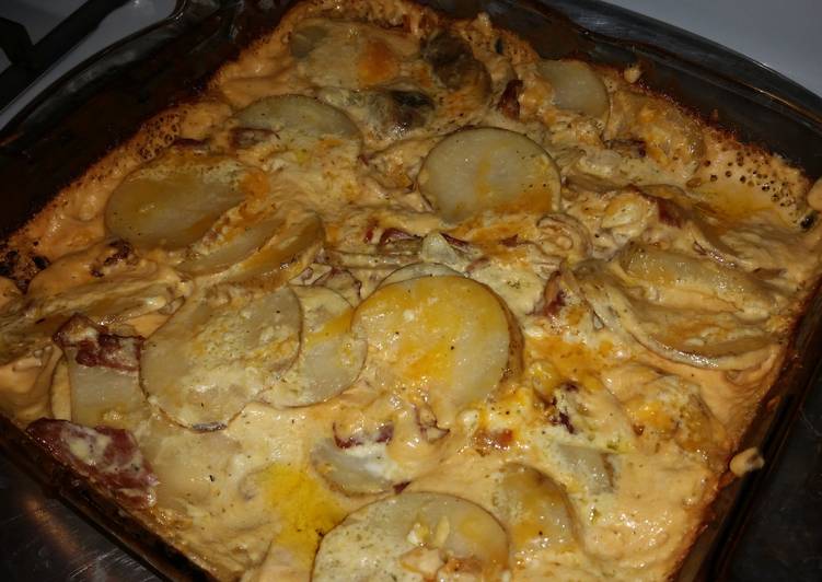 Recipe of Speedy Bacon Ranch Nuef-Cheddar Potatoes