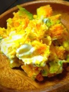 A picture of Kabocha Squash and Cream Cheese Salad in 10 Minutes.