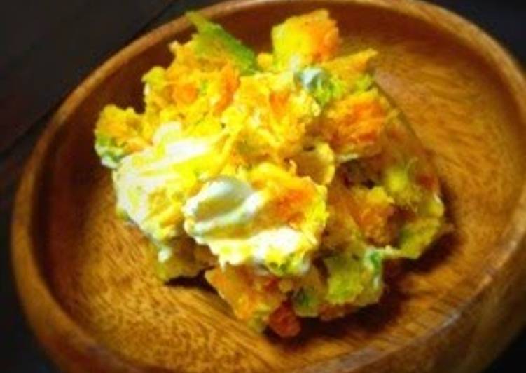 How to Prepare Perfect Kabocha Squash and Cream Cheese Salad in 10 Minutes
