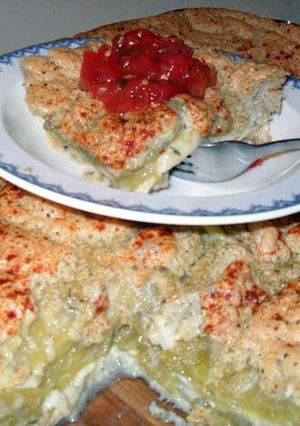 A picture of Chile Rellenos Casserole.