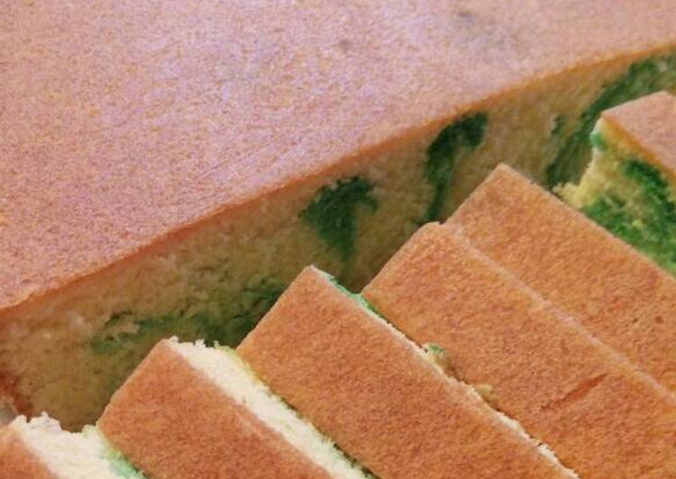 Marmer cake pandan| 3 telur |irit|mudah|bolu simple