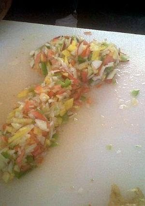 A picture of conch salad.