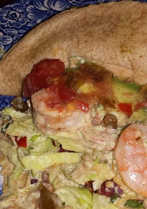 A picture of Spicy Tequila Lime Shrimp Tacos.