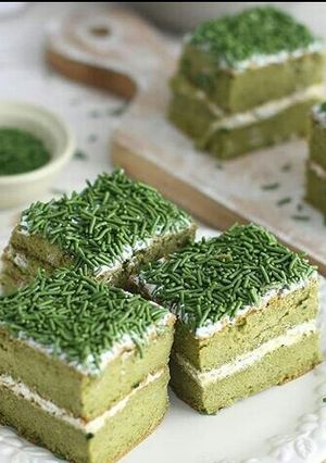 Foto resep Greentea sponge cake