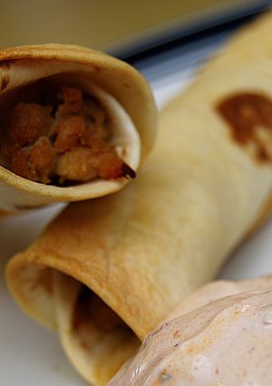 A picture of Light Baked Chicken Taquitos.