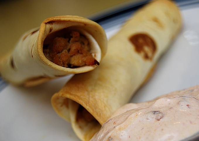 Easiest Way to Make Quick Light Baked Chicken Taquitos