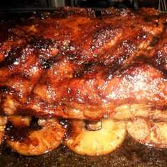 A picture of Carre de cerdo caramelizado.