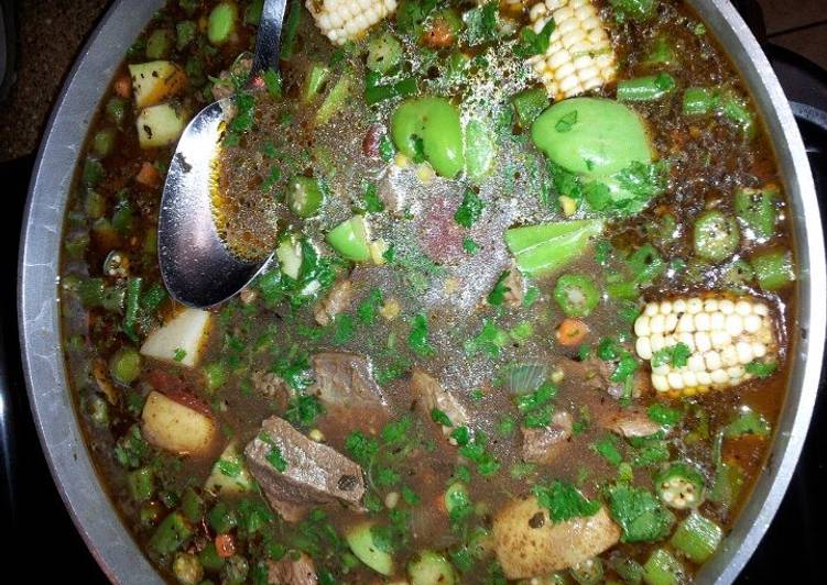 caldo de res (Mexican beef soup)