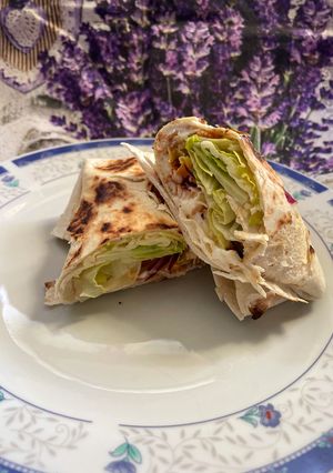Sajtos wrap recept fotója
