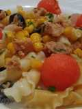 Ensalada de pasta con sandía