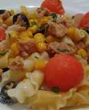 Ensalada de pasta con sandía