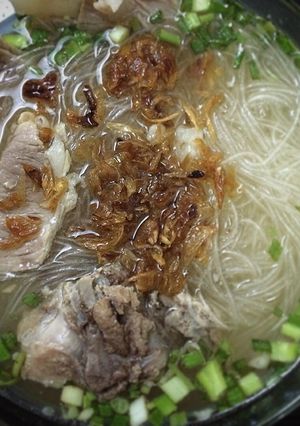 Hình của món Miến phú hương.