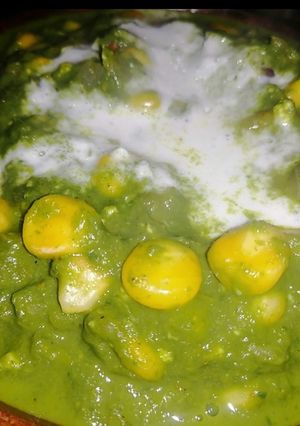 A picture of Palak corn.