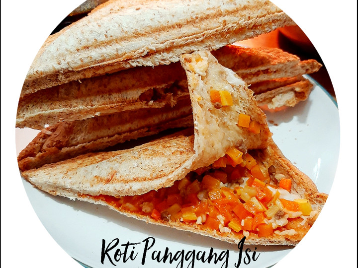 Resep Roti Panggang Isi / Sandwich Praktis