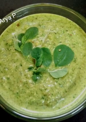 मोरिंगा पत्ते की चटणी रेसिपी मुख्य फोटो