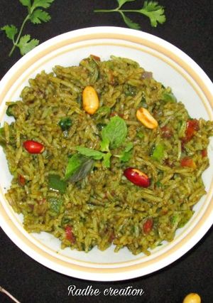 હરિયાળી પુલાવ રેસીપી મુખ્ય ફોટો