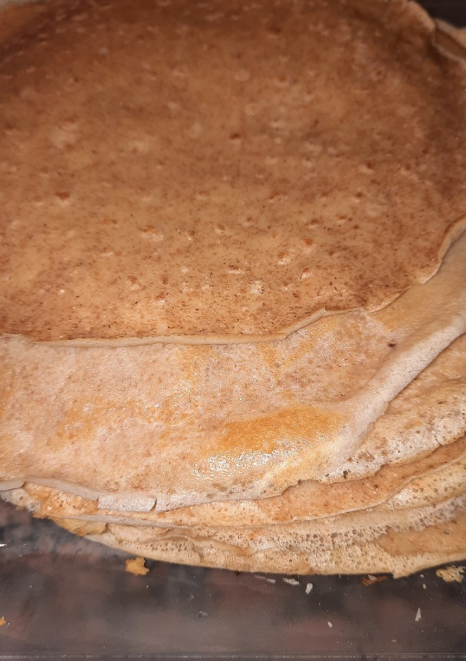 Una foto de Masas de panqueques con harina integral