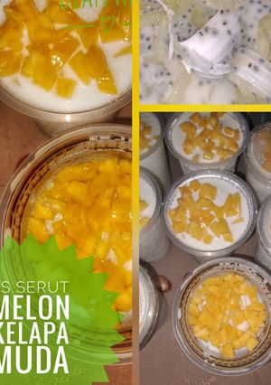 Foto resep Es Serut Melon Kelapa Muda