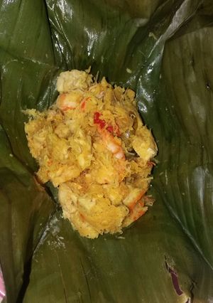 Foto resep Botok udang tempe