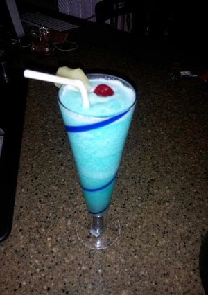 A picture of blue hawaiian.