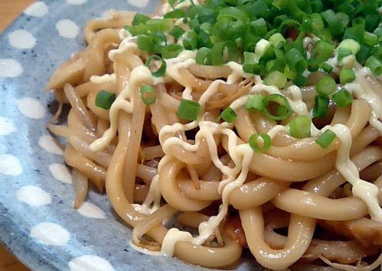 Easiest Way to Make Quick Easy and Rich Stir Fried Udon Noodles with Oyster and Soy Sauce