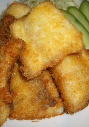 A picture of Preparing Fried Mejina (Rudder Fish).
