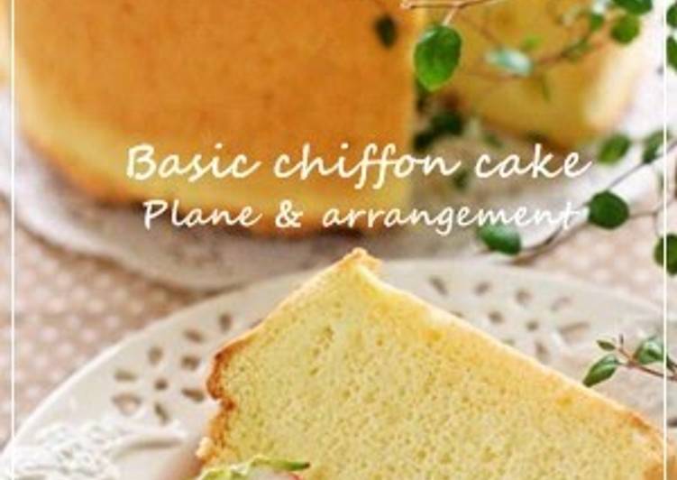 Simple Way to Make Speedy Basic Plain Chiffon Cake