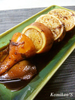 A picture of Self-braising Scrumptious Rice Stuffed Squid.