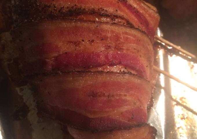 Easiest Way to Make Perfect Peppercorn Bacon Wrapped Chicken Breast