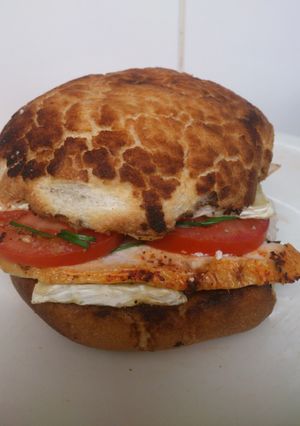 A picture of Chicken and brie melt.