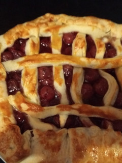 Meggyes rácsos pite recept fotója