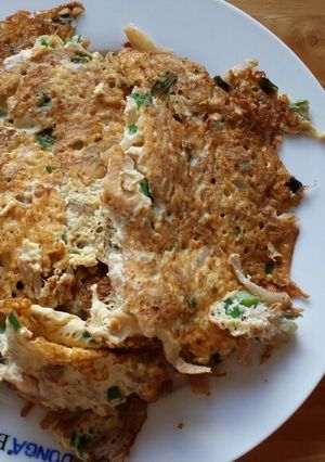 Hình của món Hột vịt chiên củ cải muối.