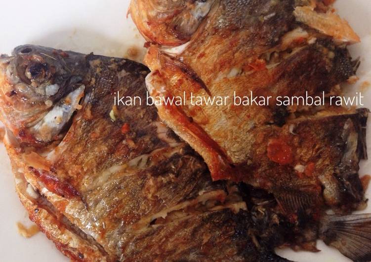 Resep Ikan Bawal Tawar Bakar Sambal Rawit Super Lezat