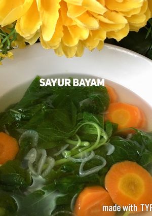 Foto resep Sayur Bayam Bening